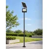 GLOBOSTAR® HELIOS-280 GLB-000-0003 Μεταλλικός Γαλβανισμένος Στύλος Φωτισμού για Φωτοβολταϊκό Προβολέα Εξωτερικού Χώρου - RAL 7016 Γκρι Ανθρακί - Μ35 × Π25 × Υ280cm
