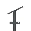 GLOBOSTAR® HELIOS-280 GLB-000-0003 Μεταλλικός Γαλβανισμένος Στύλος Φωτισμού για Φωτοβολταϊκό Προβολέα Εξωτερικού Χώρου - RAL 7016 Γκρι Ανθρακί - Μ35 × Π25 × Υ280cm