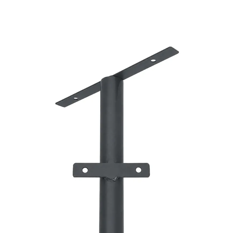 GLOBOSTAR® HELIOS-280 GLB-000-0003 Μεταλλικός Γαλβανισμένος Στύλος Φωτισμού για Φωτοβολταϊκό Προβολέα Εξωτερικού Χώρου - RAL 7016 Γκρι Ανθρακί - Μ35 × Π25 × Υ280cm