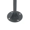 GLOBOSTAR® HELIOS-280 GLB-000-0003 Μεταλλικός Γαλβανισμένος Στύλος Φωτισμού για Φωτοβολταϊκό Προβολέα Εξωτερικού Χώρου - RAL 7016 Γκρι Ανθρακί - Μ35 × Π25 × Υ280cm