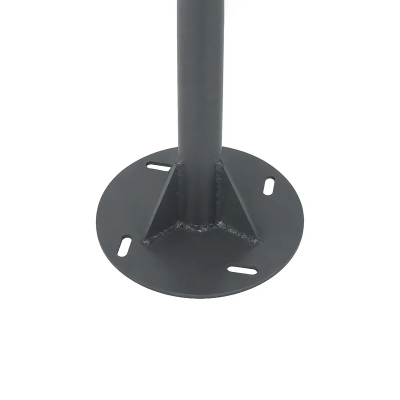 GLOBOSTAR® HELIOS-280 GLB-000-0003 Μεταλλικός Γαλβανισμένος Στύλος Φωτισμού για Φωτοβολταϊκό Προβολέα Εξωτερικού Χώρου - RAL 7016 Γκρι Ανθρακί - Μ35 × Π25 × Υ280cm