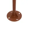 GLOBOSTAR® HELIOS-280 GLB-000-0005 Μεταλλικός Γαλβανισμένος Στύλος Φωτισμού για Φωτοβολταϊκό Προβολέα Εξωτερικού Χώρου - RAL 8004 Corten Καφε Ματ - Μ35 × Π25 × Υ280cm
