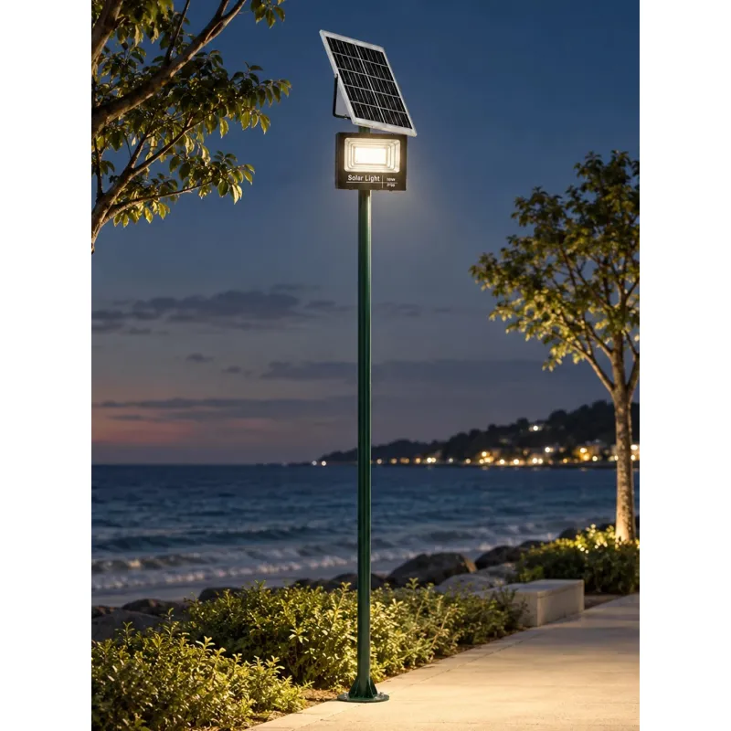 GLOBOSTAR® HELIOS-280 GLB-000-0006 Μεταλλικός Γαλβανισμένος Στύλος Φωτισμού για Φωτοβολταϊκό Προβολέα Εξωτερικού Χώρου - RAL 6009 Κυπαρίσσι Ματ - Μ35 × Π25 × Υ280cm