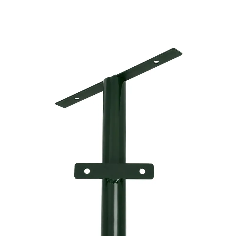 GLOBOSTAR® HELIOS-280 GLB-000-0006 Μεταλλικός Γαλβανισμένος Στύλος Φωτισμού για Φωτοβολταϊκό Προβολέα Εξωτερικού Χώρου - RAL 6009 Κυπαρίσσι Ματ - Μ35 × Π25 × Υ280cm