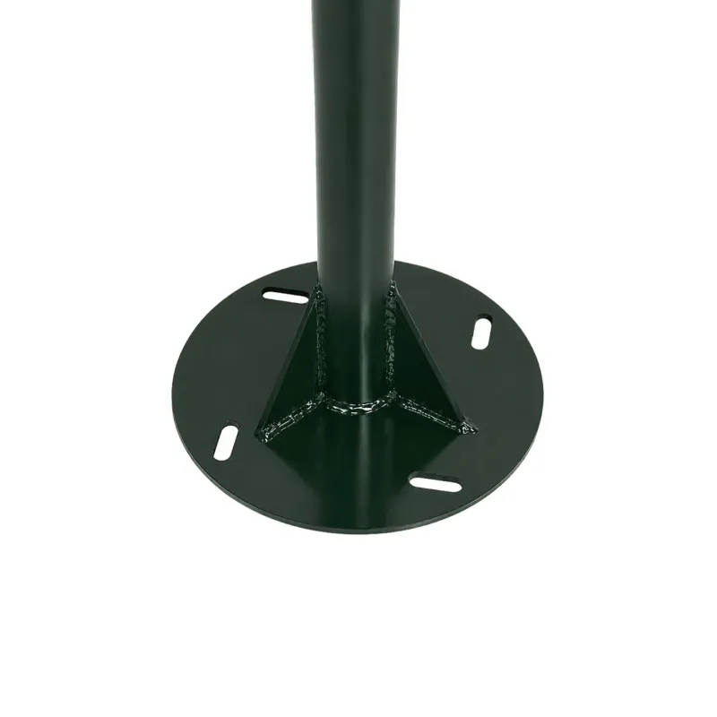 GLOBOSTAR® HELIOS-280 GLB-000-0006 Μεταλλικός Γαλβανισμένος Στύλος Φωτισμού για Φωτοβολταϊκό Προβολέα Εξωτερικού Χώρου - RAL 6009 Κυπαρίσσι Ματ - Μ35 × Π25 × Υ280cm