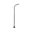GLOBOSTAR® URBANO-280 GLB-000-0008 Μεταλλικός Γαλβανισμένος Στύλος Φωτισμού για Φωτοβολταϊκό Φωτιστικό Δρόμου Εξωτερικού Χώρου - RAL 9005 Μαύρο Ματ - Μ84 x Π25 x Υ280cm