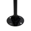 GLOBOSTAR® URBANO-280 GLB-000-0008 Μεταλλικός Γαλβανισμένος Στύλος Φωτισμού για Φωτοβολταϊκό Φωτιστικό Δρόμου Εξωτερικού Χώρου - RAL 9005 Μαύρο Ματ - Μ84 x Π25 x Υ280cm