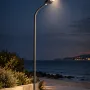 GLOBOSTAR® URBANO-280 GLB-000-0009 Μεταλλικός Γαλβανισμένος Στύλος Φωτισμού για Φωτοβολταϊκό Φωτιστικό Δρόμου Εξωτερικού Χώρου - RAL 7016 Γκρι Ανθρακί - Μ84 x Π25 x Υ280cm