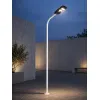 GLOBOSTAR® URBANO-280 GLB-000-0010 Μεταλλικός Γαλβανισμένος Στύλος Φωτισμού για Φωτοβολταϊκό Φωτιστικό Δρόμου Εξωτερικού Χώρου - RAL 9016 Λευκό Ματ - Μ84 x Π25 x Υ280cm