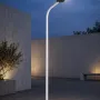 GLOBOSTAR® URBANO-280 GLB-000-0010 Μεταλλικός Γαλβανισμένος Στύλος Φωτισμού για Φωτοβολταϊκό Φωτιστικό Δρόμου Εξωτερικού Χώρου - RAL 9016 Λευκό Ματ - Μ84 x Π25 x Υ280cm