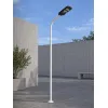 GLOBOSTAR® URBANO-280 GLB-000-0010 Μεταλλικός Γαλβανισμένος Στύλος Φωτισμού για Φωτοβολταϊκό Φωτιστικό Δρόμου Εξωτερικού Χώρου - RAL 9016 Λευκό Ματ - Μ84 x Π25 x Υ280cm