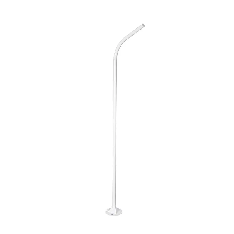 GLOBOSTAR® URBANO-280 GLB-000-0010 Μεταλλικός Γαλβανισμένος Στύλος Φωτισμού για Φωτοβολταϊκό Φωτιστικό Δρόμου Εξωτερικού Χώρου - RAL 9016 Λευκό Ματ - Μ84 x Π25 x Υ280cm