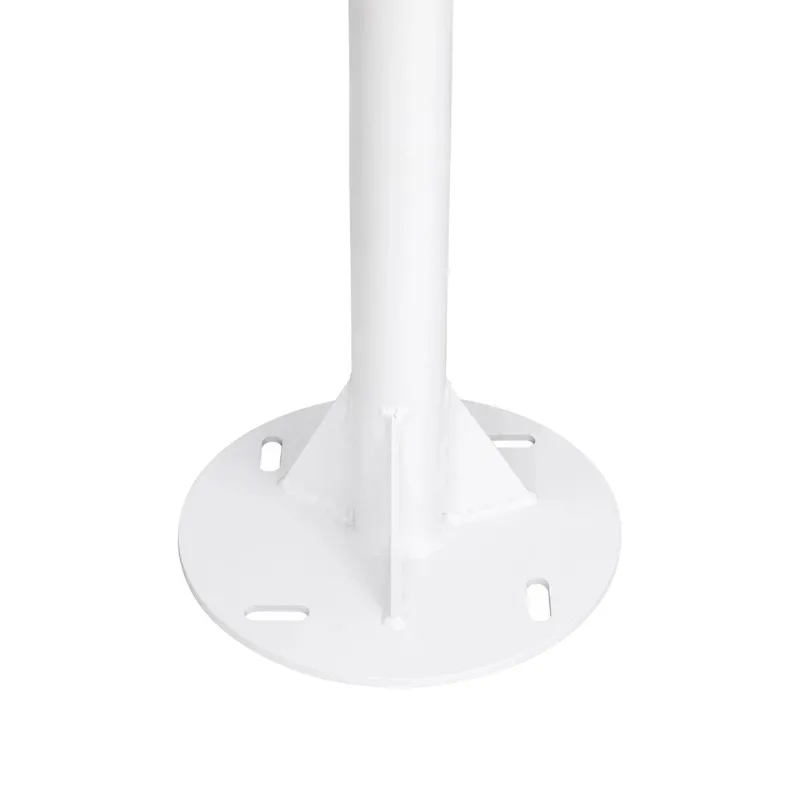 GLOBOSTAR® URBANO-280 GLB-000-0010 Μεταλλικός Γαλβανισμένος Στύλος Φωτισμού για Φωτοβολταϊκό Φωτιστικό Δρόμου Εξωτερικού Χώρου - RAL 9016 Λευκό Ματ - Μ84 x Π25 x Υ280cm