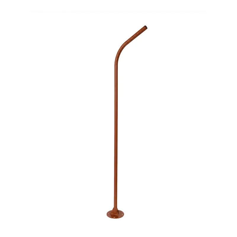 GLOBOSTAR® URBANO-280 GLB-000-0011 Μεταλλικός Γαλβανισμένος Στύλος Φωτισμού για Φωτοβολταϊκό Φωτιστικό Δρόμου Εξωτερικού Χώρου - RAL 8004 Corten Καφε Ματ - Μ84 x Π25 x Υ280cm