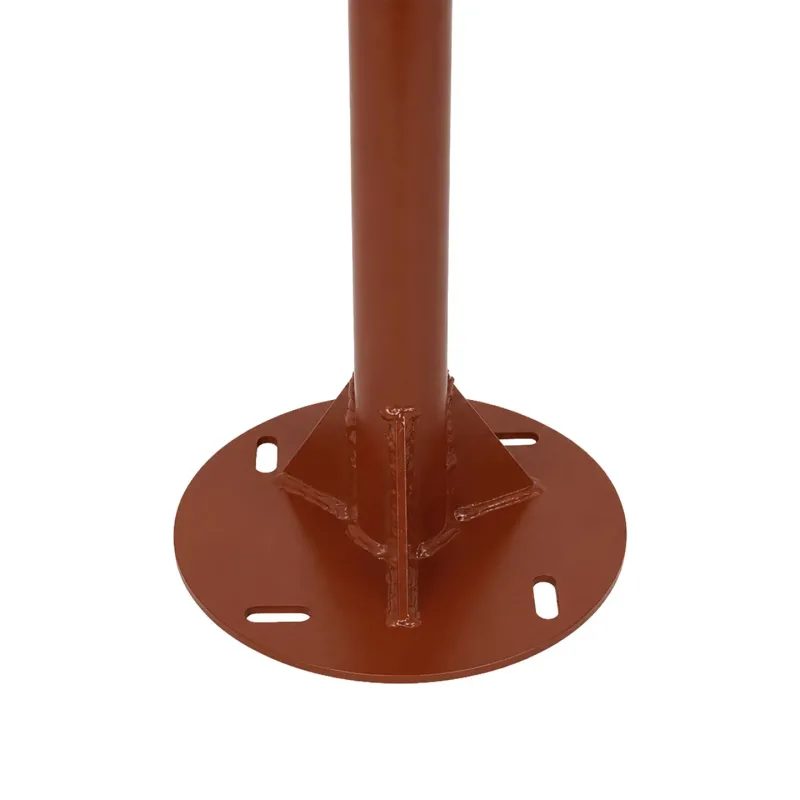 GLOBOSTAR® URBANO-280 GLB-000-0011 Μεταλλικός Γαλβανισμένος Στύλος Φωτισμού για Φωτοβολταϊκό Φωτιστικό Δρόμου Εξωτερικού Χώρου - RAL 8004 Corten Καφε Ματ - Μ84 x Π25 x Υ280cm