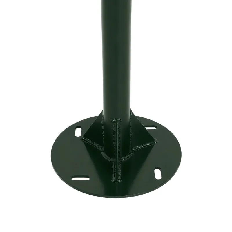 GLOBOSTAR® URBANO-280 GLB-000-0012 Μεταλλικός Γαλβανισμένος Στύλος Φωτισμού για Φωτοβολταϊκό Φωτιστικό Δρόμου Εξωτερικού Χώρου - RAL 6009 Κυπαρίσσι Ματ - Μ84 x Π25 x Υ280cm