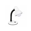 GLOBOSTAR® STUDENT GLB-102-0008 Μοντέρνο Επιτραπέζιο Φωτιστικό Πορτατίφ με Ντουί 1 x E27 AC 220-240V IP20 - Λευκό & Μαύρο - Μ14 x Π14 x Υ32cm