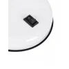 GLOBOSTAR® STUDENT GLB-102-0008 Μοντέρνο Επιτραπέζιο Φωτιστικό Πορτατίφ με Ντουί 1 x E27 AC 220-240V IP20 - Λευκό & Μαύρο - Μ14 x Π14 x Υ32cm