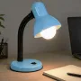GLOBOSTAR® STUDENT GLB-102-0009 Μοντέρνο Επιτραπέζιο Φωτιστικό Πορτατίφ με Ντουί 1 x E27 AC 220-240V IP20 - Γαλάζιο & Μαύρο - Μ14 x Π14 x Υ32cm