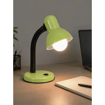 GLOBOSTAR® STUDENT GLB-102-0010 Μοντέρνο Επιτραπέζιο Φωτιστικό Πορτατίφ με Ντουί 1 x E27 AC 220-240V IP20 - Πράσινο & Μαύρο - Μ14 x Π14 x Υ32cm