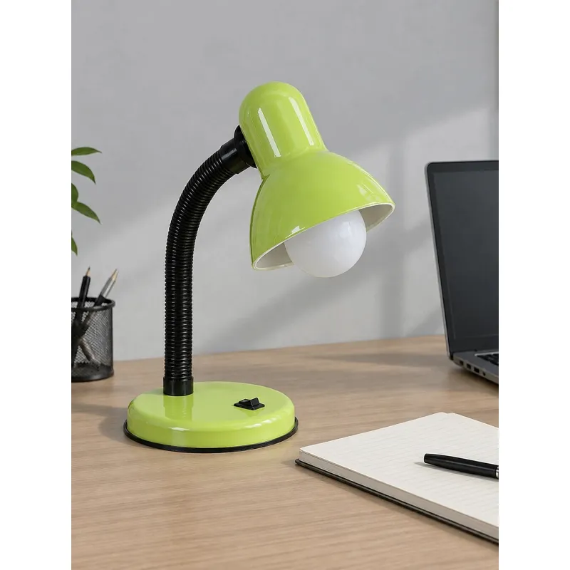 GLOBOSTAR® STUDENT GLB-102-0010 Μοντέρνο Επιτραπέζιο Φωτιστικό Πορτατίφ με Ντουί 1 x E27 AC 220-240V IP20 - Πράσινο & Μαύρο - Μ14 x Π14 x Υ32cm