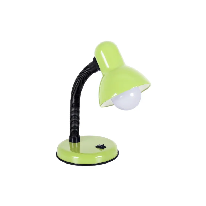 GLOBOSTAR® STUDENT GLB-102-0010 Μοντέρνο Επιτραπέζιο Φωτιστικό Πορτατίφ με Ντουί 1 x E27 AC 220-240V IP20 - Πράσινο & Μαύρο - Μ14 x Π14 x Υ32cm