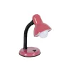 GLOBOSTAR® STUDENT GLB-102-0011 Μοντέρνο Επιτραπέζιο Φωτιστικό Πορτατίφ με Ντουί 1 x E27 AC 220-240V IP20 - Ροζ & Μαύρο - Μ14 x Π14 x Υ32cm