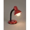 GLOBOSTAR® STUDENT GLB-102-0012 Μοντέρνο Επιτραπέζιο Φωτιστικό Πορτατίφ με Ντουί 1 x E27 AC 220-240V IP20 - Κόκκινο & Μαύρο - Μ14 x Π14 x Υ32cm
