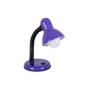 GLOBOSTAR® STUDENT GLB-102-0014 Μοντέρνο Επιτραπέζιο Φωτιστικό Πορτατίφ με Ντουί 1 x E27 AC 220-240V IP20 - Μωβ & Μαύρο - Μ14 x Π14 x Υ32cm