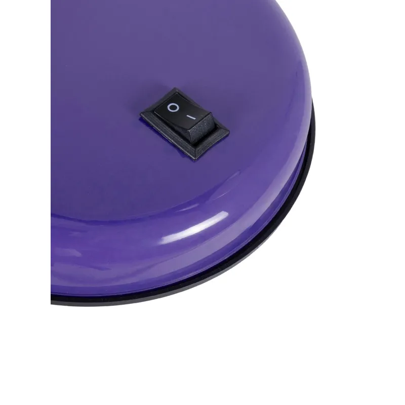 GLOBOSTAR® STUDENT GLB-102-0014 Μοντέρνο Επιτραπέζιο Φωτιστικό Πορτατίφ με Ντουί 1 x E27 AC 220-240V IP20 - Μωβ & Μαύρο - Μ14 x Π14 x Υ32cm