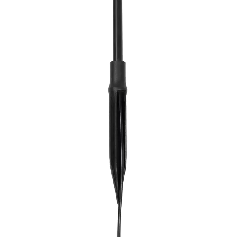 GLOBOSTAR® REED GLB-103-0006 Φωτιστικό Κολωνάκι Κήπου με Καρφωτή Βάση LED 2W 180lm 360° DC 24V Αδιάβροχο IP65 Θερμό Λευκό 2700K - Sanan SMD Chip - Μαύρο Ματ - Μ2 x Π2 x Υ100cm - 3 Χρόνια Εγγύηση