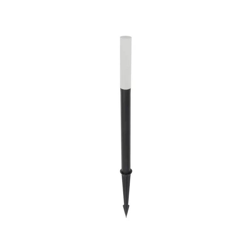 GLOBOSTAR® REED GLB-103-0008 Φωτιστικό Κολωνάκι Κήπου με Καρφωτή Βάση LED 5W 450lm 360° DC 24V Αδιάβροχο IP65 Θερμό Λευκό 2700K - Sanan SMD Chip - Μαύρο Ματ - Μ3 x Π3 x Υ65cm - 3 Χρόνια Εγγύηση