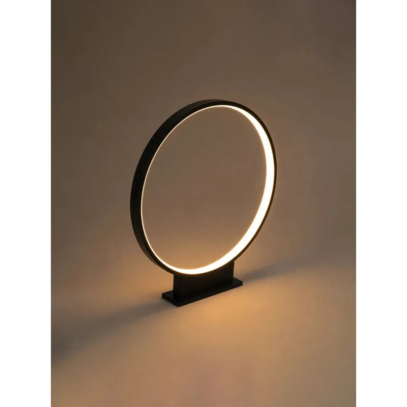 GLOBOSTAR® LUNEA GLB-103-0009 Φωτιστικό Κολωνάκι Κήπου LED 15W 1350lm 120° AC 220-240V Αδιάβροχο IP65 Θερμό Λευκό 2700K - Sanan SMD Chip - Μαύρο Ματ - Μ45 x Π7 x Υ50cm - 3 Χρόνια Εγγύηση