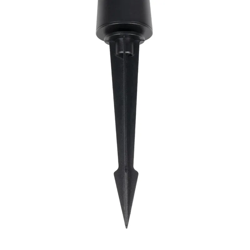 GLOBOSTAR® EDGE GLB-103-0011 Φωτιστικό Κολωνάκι Κήπου με Καρφωτή Βάση LED 3W 270lm 60° DC 24V Αδιάβροχο IP65 Θερμό Λευκό 2700K - Sanan SMD Chip - Μαύρο Ματ - Μ6 x Π6 x Υ45cm - 3 Χρόνια Εγγύηση