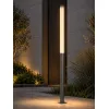 GLOBOSTAR® AXOR GLB-103-0015 Φωτιστικό Urban Πλατείας/Πάρκου LED 50W 4500lm 360° AC 220-240V Αδιάβροχο IP65 Θερμό Λευκό 2700K - Sanan SMD Chip - Γκρι Ανθρακί Ματ - Μ20 x Π20 x Υ300cm - 3 Χρόνια Εγγύηση