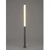 GLOBOSTAR® AXOR GLB-103-0015 Φωτιστικό Urban Πλατείας/Πάρκου LED 50W 4500lm 360° AC 220-240V Αδιάβροχο IP65 Θερμό Λευκό 2700K - Sanan SMD Chip - Γκρι Ανθρακί Ματ - Μ20 x Π20 x Υ300cm - 3 Χρόνια Εγγύηση