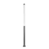 GLOBOSTAR® AXOR GLB-103-0015 Φωτιστικό Urban Πλατείας/Πάρκου LED 50W 4500lm 360° AC 220-240V Αδιάβροχο IP65 Θερμό Λευκό 2700K - Sanan SMD Chip - Γκρι Ανθρακί Ματ - Μ20 x Π20 x Υ300cm - 3 Χρόνια Εγγύηση