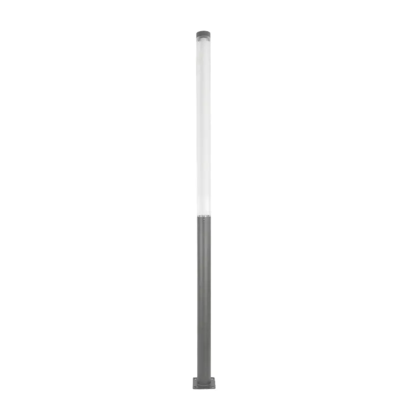 GLOBOSTAR® AXOR GLB-103-0015 Φωτιστικό Urban Πλατείας/Πάρκου LED 50W 4500lm 360° AC 220-240V Αδιάβροχο IP65 Θερμό Λευκό 2700K - Sanan SMD Chip - Γκρι Ανθρακί Ματ - Μ20 x Π20 x Υ300cm - 3 Χρόνια Εγγύηση