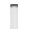 GLOBOSTAR® AXOR GLB-103-0015 Φωτιστικό Urban Πλατείας/Πάρκου LED 50W 4500lm 360° AC 220-240V Αδιάβροχο IP65 Θερμό Λευκό 2700K - Sanan SMD Chip - Γκρι Ανθρακί Ματ - Μ20 x Π20 x Υ300cm - 3 Χρόνια Εγγύηση