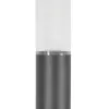 GLOBOSTAR® AXOR GLB-103-0015 Φωτιστικό Urban Πλατείας/Πάρκου LED 50W 4500lm 360° AC 220-240V Αδιάβροχο IP65 Θερμό Λευκό 2700K - Sanan SMD Chip - Γκρι Ανθρακί Ματ - Μ20 x Π20 x Υ300cm - 3 Χρόνια Εγγύηση