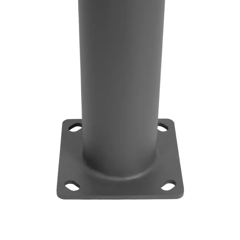 GLOBOSTAR® AXOR GLB-103-0015 Φωτιστικό Urban Πλατείας/Πάρκου LED 50W 4500lm 360° AC 220-240V Αδιάβροχο IP65 Θερμό Λευκό 2700K - Sanan SMD Chip - Γκρι Ανθρακί Ματ - Μ20 x Π20 x Υ300cm - 3 Χρόνια Εγγύηση