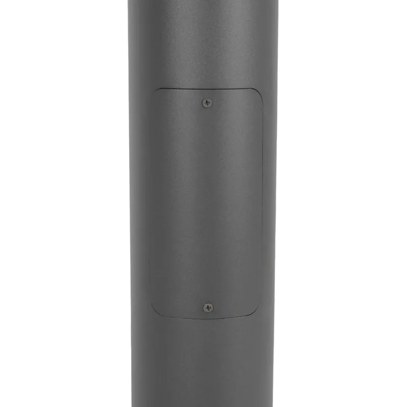 GLOBOSTAR® AXOR GLB-103-0015 Φωτιστικό Urban Πλατείας/Πάρκου LED 50W 4500lm 360° AC 220-240V Αδιάβροχο IP65 Θερμό Λευκό 2700K - Sanan SMD Chip - Γκρι Ανθρακί Ματ - Μ20 x Π20 x Υ300cm - 3 Χρόνια Εγγύηση