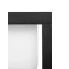 GLOBOSTAR® PRISM GLB-103-0017 Φωτιστικό Κολωνάκι Κήπου LED 10W 900lm 90° AC 220-240V Αδιάβροχο IP65 Θερμό Λευκό 2700K - Sanan SMD Chip - Μαύρο Ματ - Μ15 x Π15 x Υ16cm - 3 Χρόνια Εγγύηση