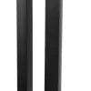 GLOBOSTAR® PRISM GLB-103-0018 Φωτιστικό Κολωνάκι Κήπου LED 8W 720lm 90° AC 220-240V Αδιάβροχο IP65 Θερμό Λευκό 2700K - Sanan SMD Chip - Μαύρο Ματ - Μ10.5 x Π10.5 x Υ30cm - 3 Χρόνια Εγγύηση