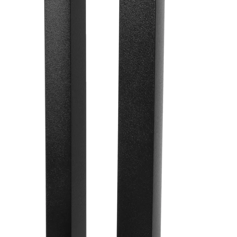 GLOBOSTAR® PRISM GLB-103-0018 Φωτιστικό Κολωνάκι Κήπου LED 8W 720lm 90° AC 220-240V Αδιάβροχο IP65 Θερμό Λευκό 2700K - Sanan SMD Chip - Μαύρο Ματ - Μ10.5 x Π10.5 x Υ30cm - 3 Χρόνια Εγγύηση