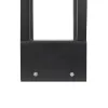 GLOBOSTAR® PRISM GLB-103-0019 Φωτιστικό Κολωνάκι Κήπου LED 8W 720lm 90° AC 220-240V Αδιάβροχο IP65 Θερμό Λευκό 2700K - Sanan SMD Chip - Μαύρο Ματ - Μ11 x Π11 x Υ30cm - 3 Χρόνια Εγγύηση