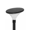 GLOBOSTAR® TOPIS GLB-103-0020 Φωτιστικό Κεφαλής Post Top Πλατείας/Πάρκου/Κήπου LED 50W 4500lm 360° AC 220-240V Αδιάβροχο IP65 Θερμό Λευκό 2700K - Sanan SMD Chip - Μαύρο Ματ - Μ50 x Π50 x Υ39cm - 3 Χρόνια Εγγύηση
