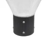 GLOBOSTAR® TOPIS GLB-103-0020 Φωτιστικό Κεφαλής Post Top Πλατείας/Πάρκου/Κήπου LED 50W 4500lm 360° AC 220-240V Αδιάβροχο IP65 Θερμό Λευκό 2700K - Sanan SMD Chip - Μαύρο Ματ - Μ50 x Π50 x Υ39cm - 3 Χρόνια Εγγύηση