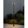 GLOBOSTAR® STILO GLB-103-0022 Στύλος/Κολώνα για Φωτιστικό Πλατείας/Πάρκου/Κήπου - Μαύρο Ματ - Μ21 x Π21 x Υ290cm - 3 Χρόνια Εγγύηση