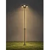 GLOBOSTAR® STILIA GLB-103-0023 Στύλος/Κολώνα για Φωτιστικό Πλατείας/Πάρκου/Κήπου LED 72W 6480lm 120° AC 220-240V Αδιάβροχο IP65 Θερμό Λευκό 2700K - Sanan SMD Chip - Μαύρο Ματ - Μ21 x Π21 x Υ300cm - 3 Χρόνια Εγγύηση